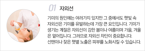 기미가 생기는 원인 이미지1